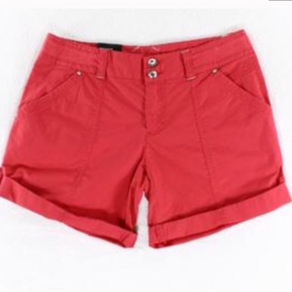 NWT INC International Concepts Red Cuffed Shorts